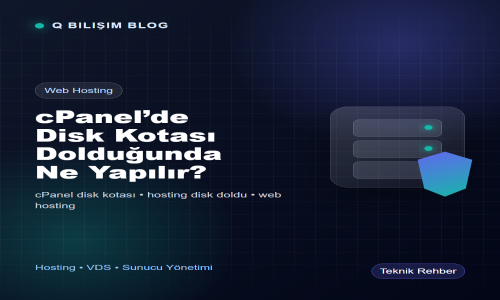 cPanel’de Disk Kotası Dolduğunda Ne Yapılır?